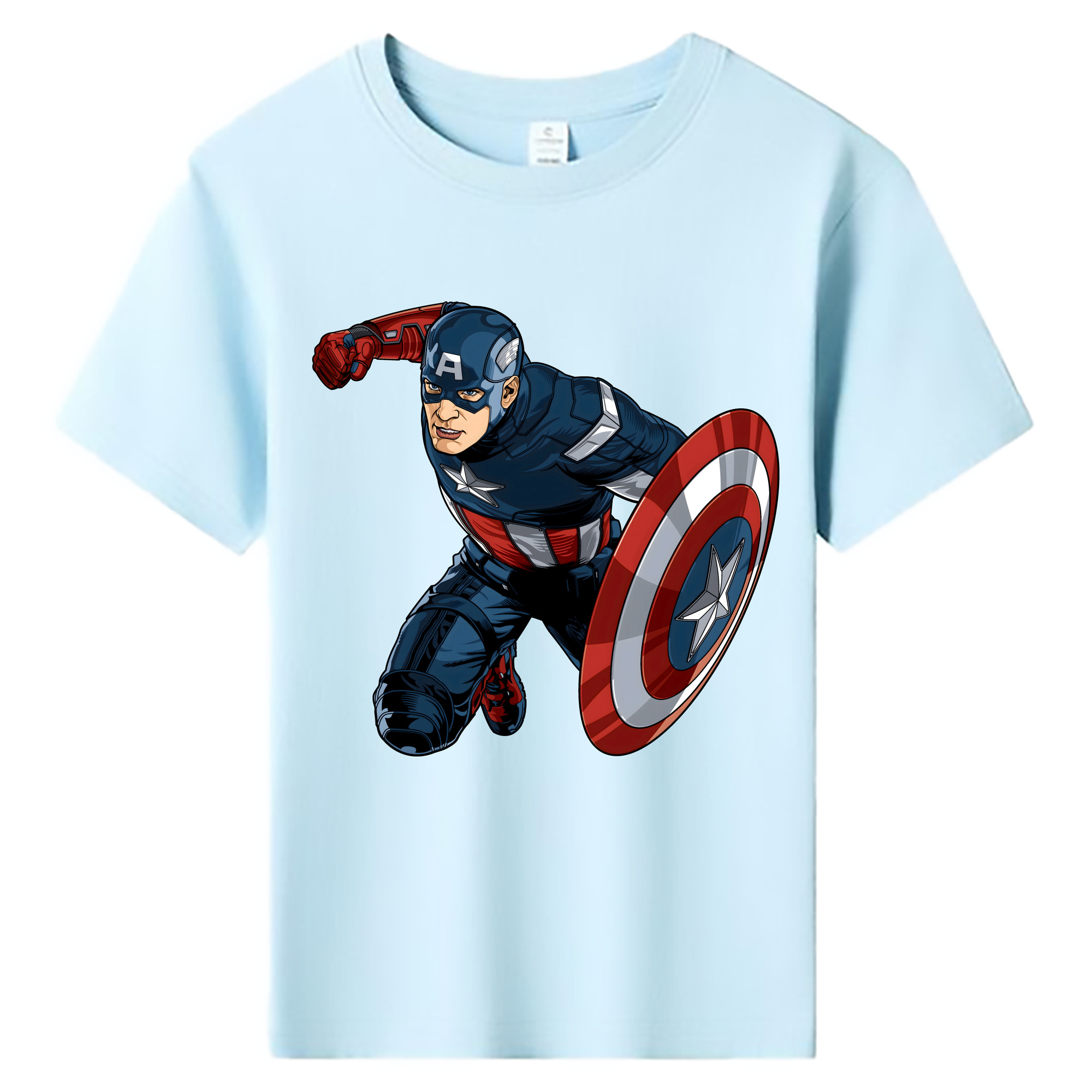 （画像用） アベンジャーズ The Avengers 綿100％キッズTシャツ（フロントプリント）